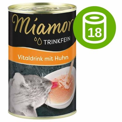 Korzystny pakiet Miamor Vitaldrink napój dla kota, 18 x 135 ml
