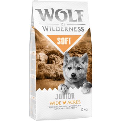 Wolf of Wilderness Junior „Soft – Wide Acres”, kurczak