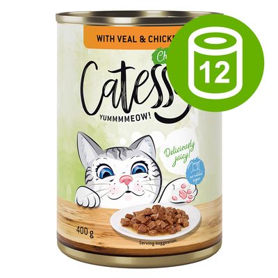 Catessy Kawałeczki w sosie i galarecie, 12 x 400 g