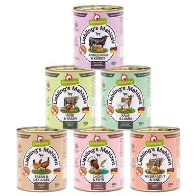 Pakiet mieszany GranataPet Liebling's Mahlzeit, 6 x 800 g