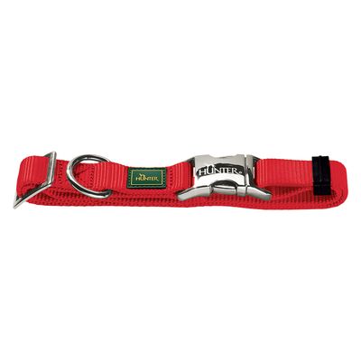 Obroża z zapięciem aluminiowym HUNTER Vario Basic, czerwona