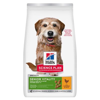 Hill's Science Plan Senior Vitality Mature Adult 7+ Small & Mini, kurczak