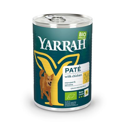 Yarrah Bio Pate, z biokurczakiem, bioalgami morskimi i biospiruliną