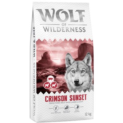 Wolf of Wilderness "Crimson Sunset", jagnięcina i mięso kozie
