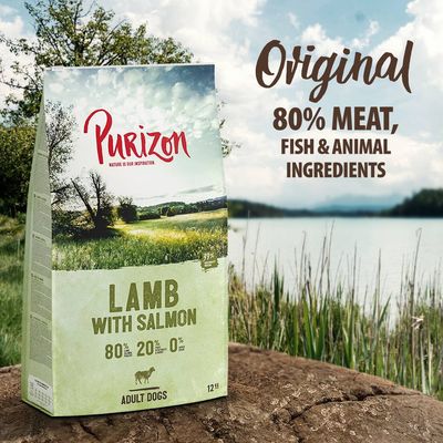 Purizon Adult, jagnięcina i łosoś, bez zbóż