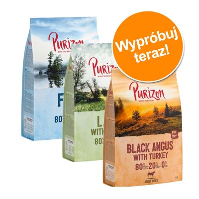 Pakiet próbny Purizon dla psa, 3 x 1 kg, bez zbóż