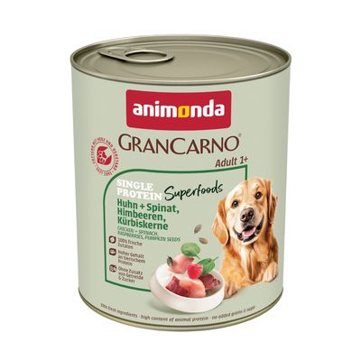 animonda GranCarno Adult Single Protein Superfoods, 6 x 800 g