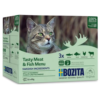 Pakiet mieszany Bozita w galarecie, 12 x 85 g