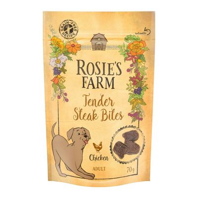 Rosie's Farm Snacks Adult "Tender Steak Bites", kurczak