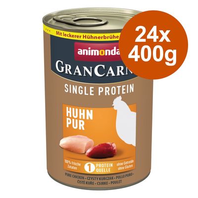 Megapakiet animonda GranCarno Adult Single Protein, 24 x 400 g