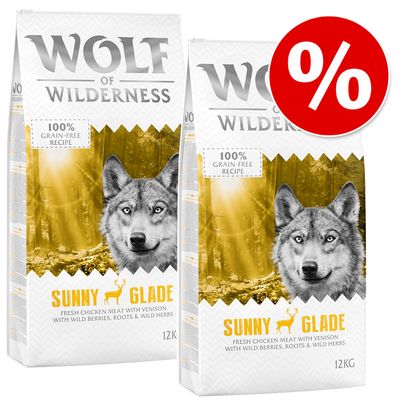 Korzystny pakiet Wolf of Wilderness, 2 x 12 kg