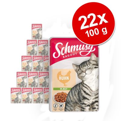Schmusy Ragout w galarecie, 22 x 100 g