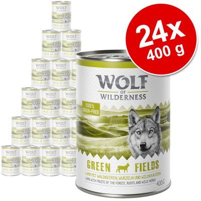 Korzystny pakiet Wolf of Wilderness Monoprotein Adult, 24 x 400 g